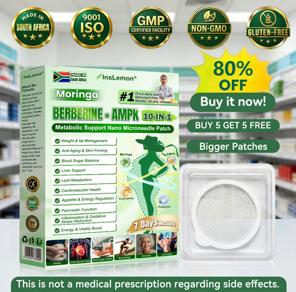🌟𝐈𝐧𝐬𝐋𝐞𝐦𝐨𝐧® 𝗠𝗼𝗿𝗶𝗻𝗴𝗮 × 𝗕𝗲𝗿𝗯𝗲𝗿𝗶𝗻𝗲 × 𝗔𝗠𝗣𝗞 𝟭𝟬-𝗶𝗻-𝟭 𝗠𝗲𝘁𝗮𝗯𝗼𝗹𝗶𝗰 𝗦𝘂𝗽𝗽𝗼𝗿𝘁 𝗡𝗮𝗻𝗼 𝗠𝗶𝗰𝗿𝗼𝗻𝗲𝗲𝗱𝗹𝗲 𝗣𝗮𝘁𝗰𝗵(𝐉𝐮𝐬𝐭 𝐨𝐧𝐜𝐞 𝐚 𝐝𝐚𝐲, 𝐯𝐢𝐬𝐢𝐛𝐥𝐞 𝐜𝐡𝐚𝐧𝐠𝐞𝐬 𝐢𝐧 𝟕 𝐝𝐚𝐲𝐬） ✅ 𝐅𝐨𝐫 𝐨𝐛𝐞𝐬𝐢𝐭𝐲, 🅛🅞🅞🅢🅔 🅢🅚🅘🅝,𝐝𝐢𝐚𝐛𝐞𝐭𝐞𝐬, 𝐬𝐥𝐞𝐞𝐩 𝐚𝐩𝐧𝐞𝐚, 𝐣𝐨𝐢𝐧𝐭 𝐢𝐬𝐬𝐮𝐞𝐬, 𝐚𝐧𝐝 𝐦𝐨𝐫𝐞